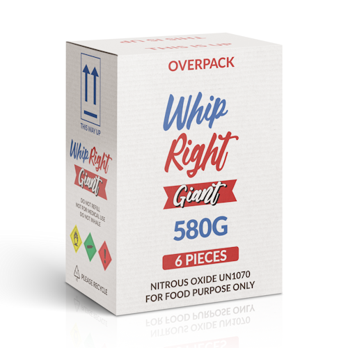 WhipRight Giant 580G 0.95L Cylinder Carton