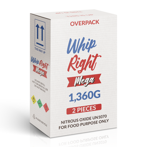 WhipRight Mega 1,360G 2.2L Cylinder Carton