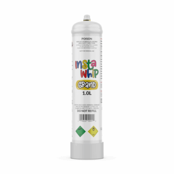 The InstaWhip 1.0L Grand 680G, made in a state-of-the-art factory, is an innovative cream whipping device designed for maximum efficiency. Enjoy 24/7 one-hour Nang Delivery in Melbourne.