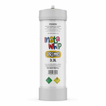 The InstaWhip 3.3L Prime 2,220G, made in a state-of-the-art factory, is an innovative cream whipping device designed for maximum efficiency. Enjoy 24/7 one-hour Nang Delivery in Melbourne.