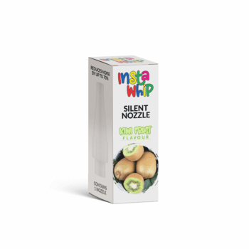 The InstaWhip Silent Nozzle Kiwi Fruit flavour is designed for use with standard cream charger cylinders and tanks, this innovative nozzle significantly reduces noise levels by up to 70%, allowing for a quieter and more discreet operation.